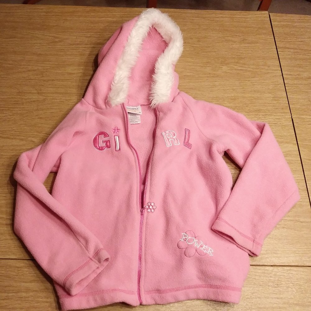 Simply Basic Girls Pink Hoodie
